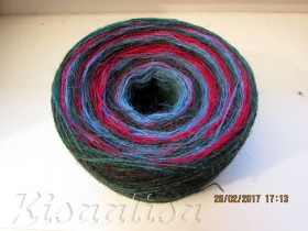 Yarn Kauni MIDARA Artistic Red Green  buy in the online store