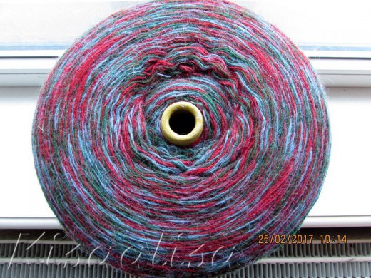 Yarn Kauni MIDARA Artistic Red Green  buy in the online store
