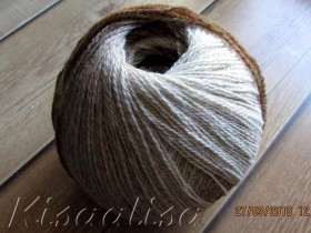 Yarn MIDARA Artistic Wool Jazz 7/2 brown-white  buy in the online store