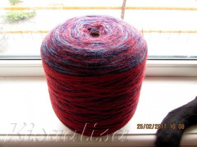 Yarn Kauni MIDARA Artistic Plum (red-blue)  buy in the online store