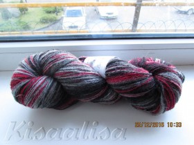 Kauni Yarn AADE LÕNG Artistic Red Grey  8/2  buy in the online store