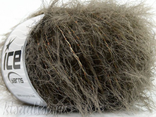 Dzija ICE Eyelash Blend Khaki Green 50/80  nopirkt interneta veikalā