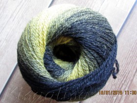 Пряжа MIDARA Artistic Wool Jazz 7/2-007 черно-желтая (аналог Кауни)  купить в интернет-магазине