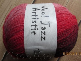 Yarn MIDARA Artistic Wool Jazz 7/2-081 red-white-bordo  buy in the online store