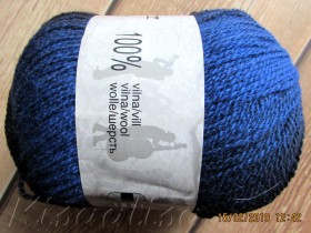 Yarn MIDARA Artistic Wool Jazz 7/2-006 black-blue  buy in the online store