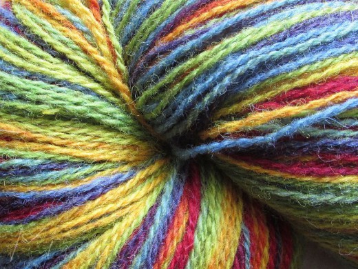Пряжа Кауни Артистик (AADE LÕNG Artistic) Радуга 8/2  купить в интернет-магазине