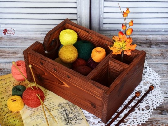 Klubochnitsa (knitter box) «Warm autumn»  buy in the online store