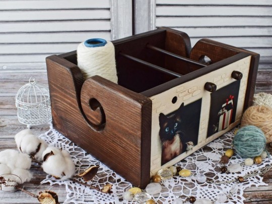 Klubochnitsa (knitter box) «Warm autumn»  buy in the online store
