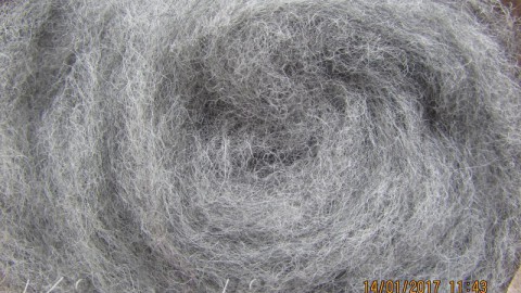 k1004 Wool for felting grey light  buy in the online store
