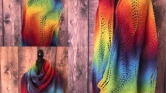 Пряжа Кауни AADE LÕNG Artistic Rainbow (Радуга) 8/2