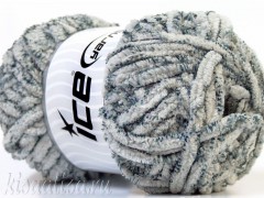 Пряжа ICE Velvet Loops White Grey fnt2-29155
