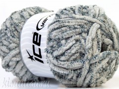 Dzija ICE Velvet Loops White Grey fnt2-29155