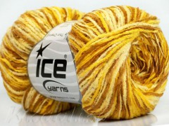 Пряжа ICE Chenille Thin Yellow Cream Camel fnt2-38655