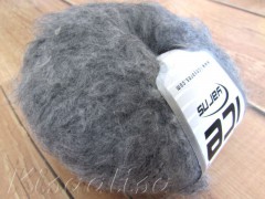 Yarn ICE Kan Mohair Grey Melange fnt2-39333