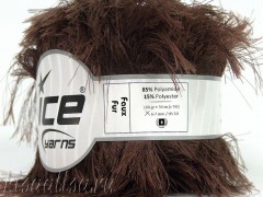 Пряжа ICE Faux Fur Brown fnt2-36770